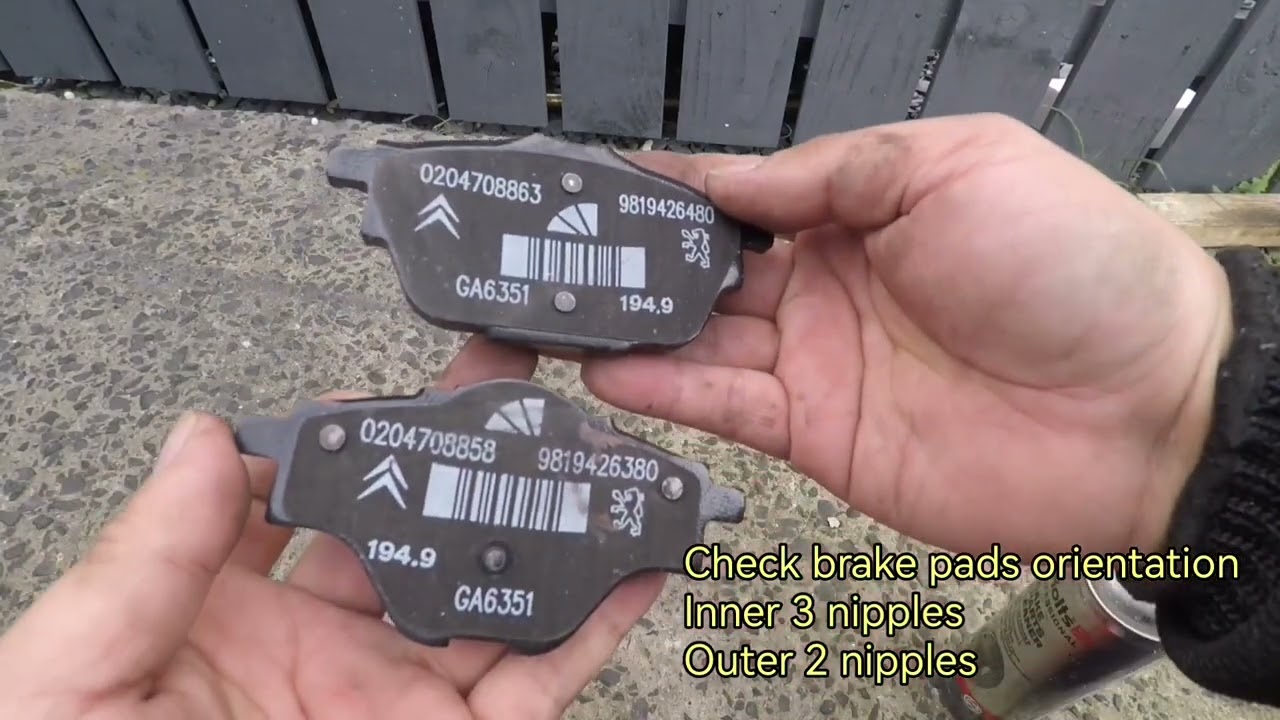 MK2 C4 PICASSO Rear Brake Pads and disc change/replace electronic parking brake NO DIAGNOSTIC TOOL
