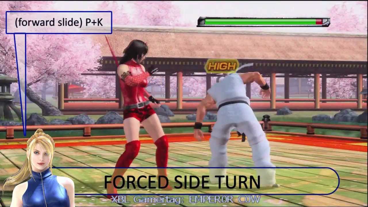 VIRTUA FIGHTER 5 FINAL SHOWDOWN SARAH - MOVE PROPERTIES