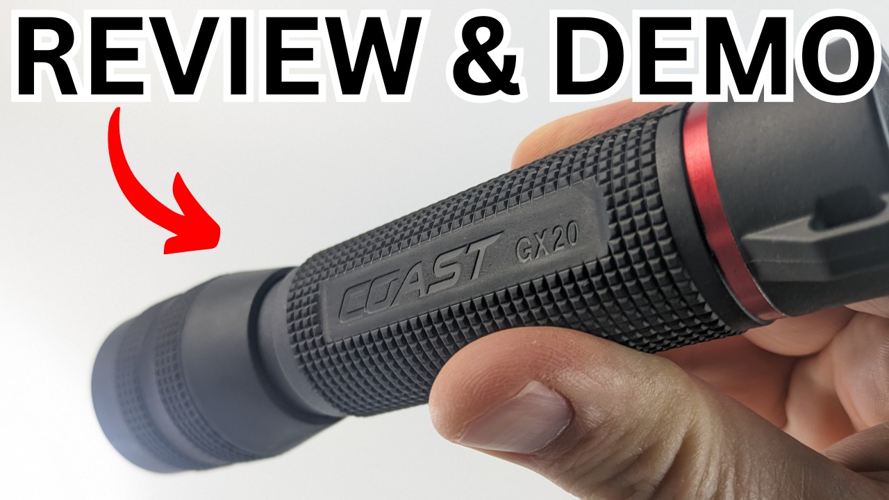 Coast GX20 Review & Demo - 1200 Lumen Waterproof Flashlight