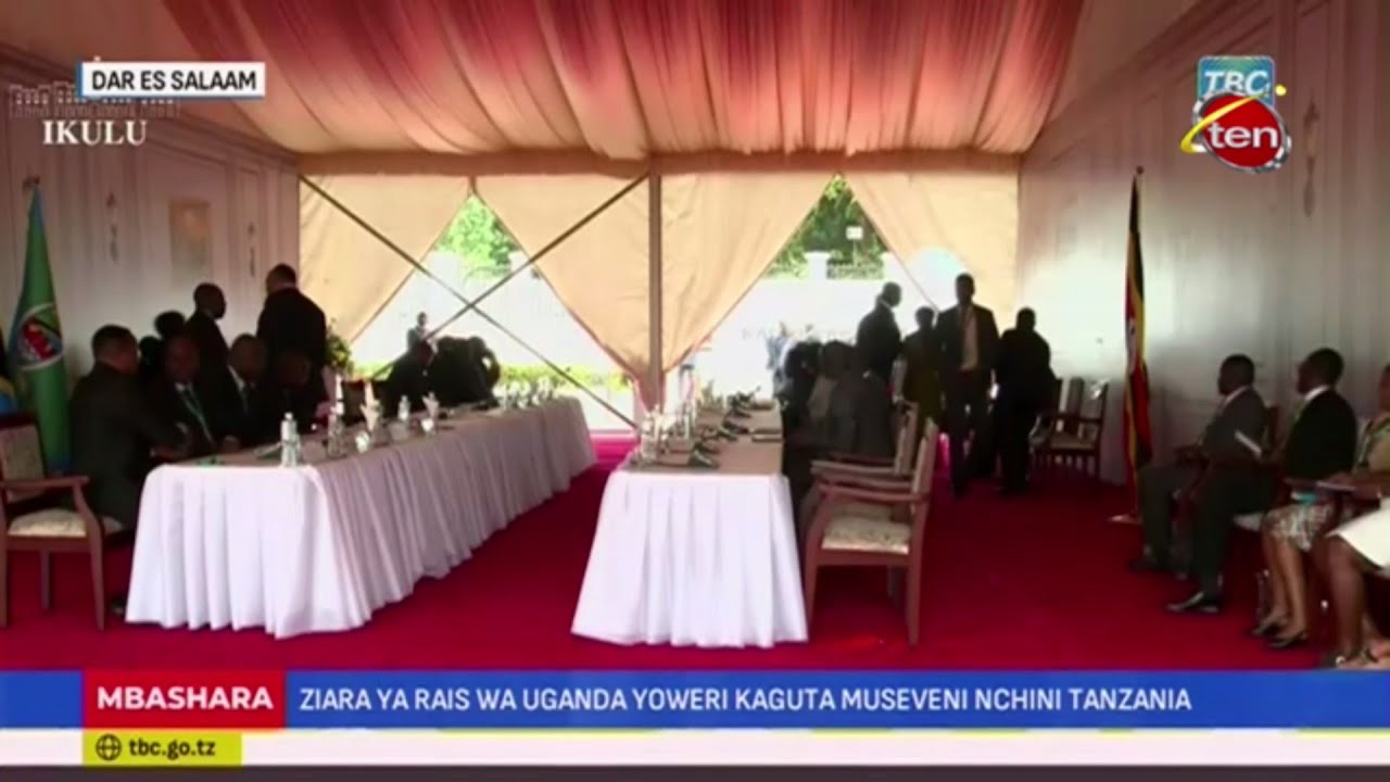 🔴#LIVE: RAIS SAMIA AMPOKEA RAIS WA UGANDA  YOWER MUSEVEN IKULU JIJINI DAR ES SALAAM