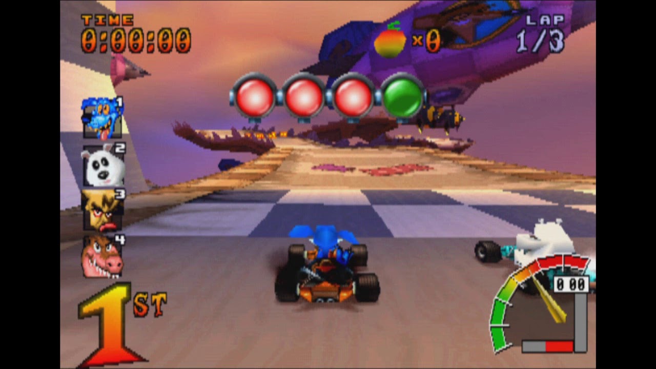 [Crash Team Racing] Crash Cup as Ripper Roo!!