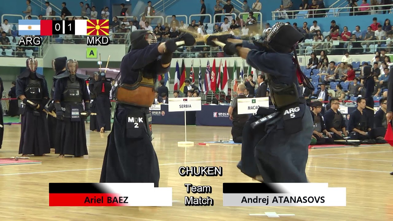 17th World Kendo Championships Men's TEAM MATCH 2ch Argentina vs Macedonia
