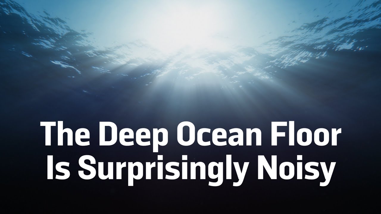 The Deep Ocean Floor Is Dark, Cold, and&hellip; Noisy?