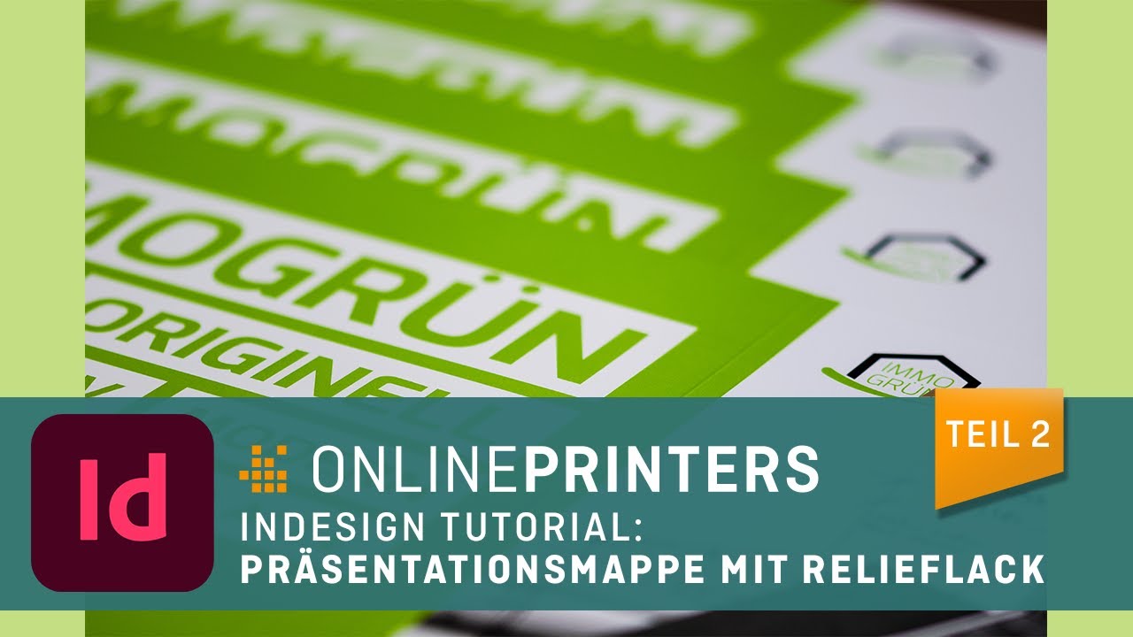 InDesign-Tutorial: Präsentationsmappe mit Relieflack gestalten - Teil 2