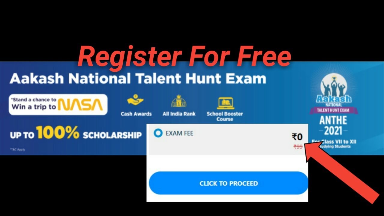 ANTHE 2021 SCHOLARSHIP EXAM  / SCHOLARSHIP EXAM 2021 / ANTHE REGISTRATION FOR FREE 2021