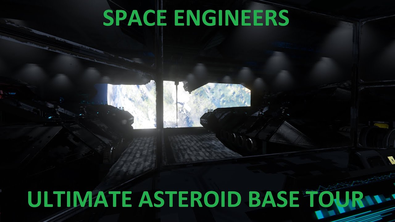 Space Engineers - Asteroid Base Tour - Inspirational Video