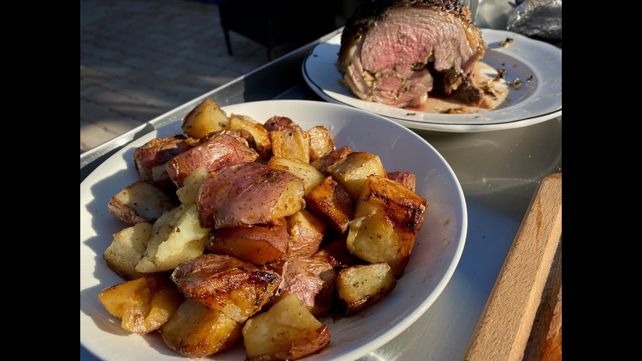 Roasted Boneless Leg of Lamb in an Italian Wood Fired Oven