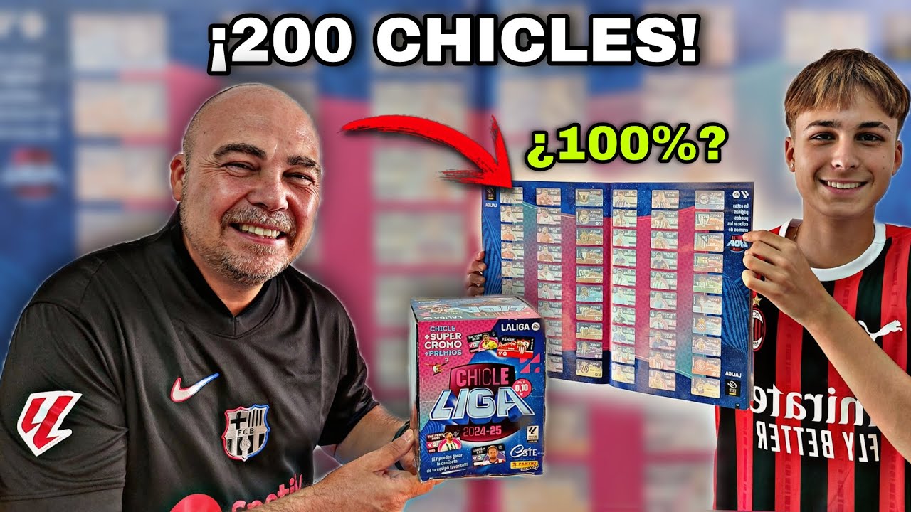 Abro 200 CHICLES de LIGA ESTE 2024-25!!! ¿Completo al 100%?