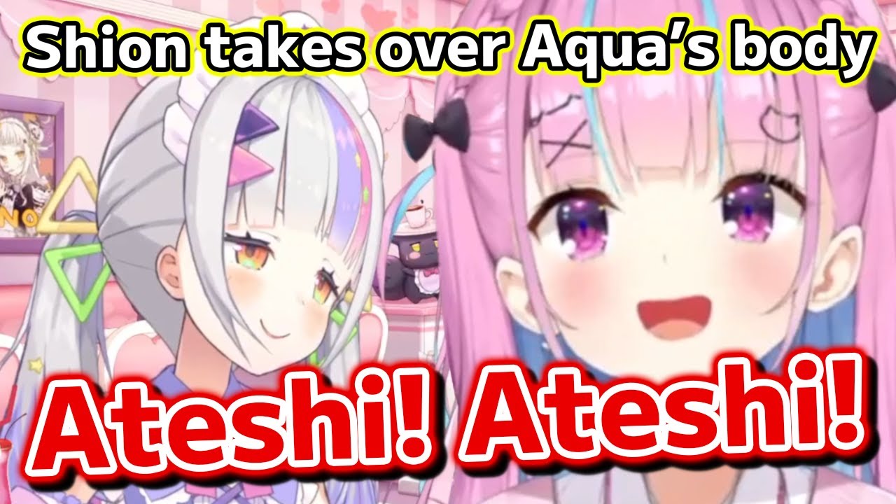Shion takes over Aqua's body while Aqua's AFK [Hololive Eng Sub]