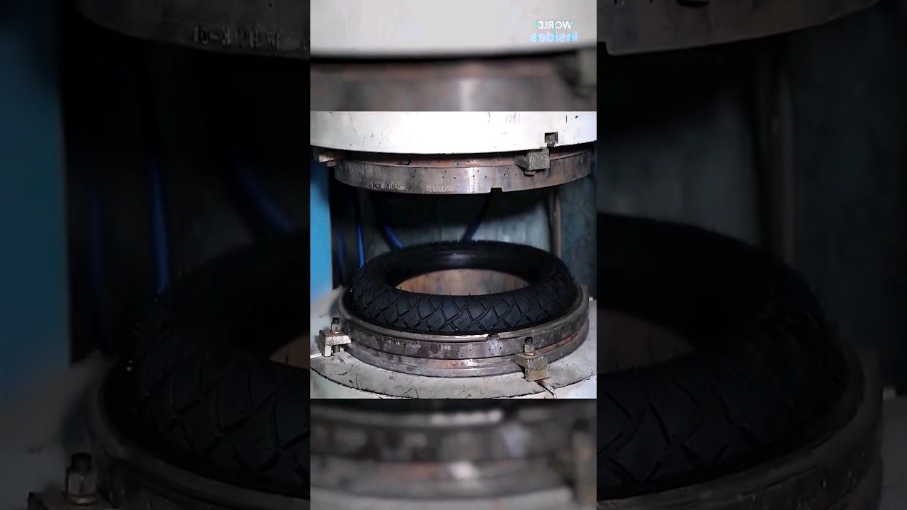 Motercycle tyre making in Pakistan #tyres #motercycle #automobile #tubeless #production #making #diy