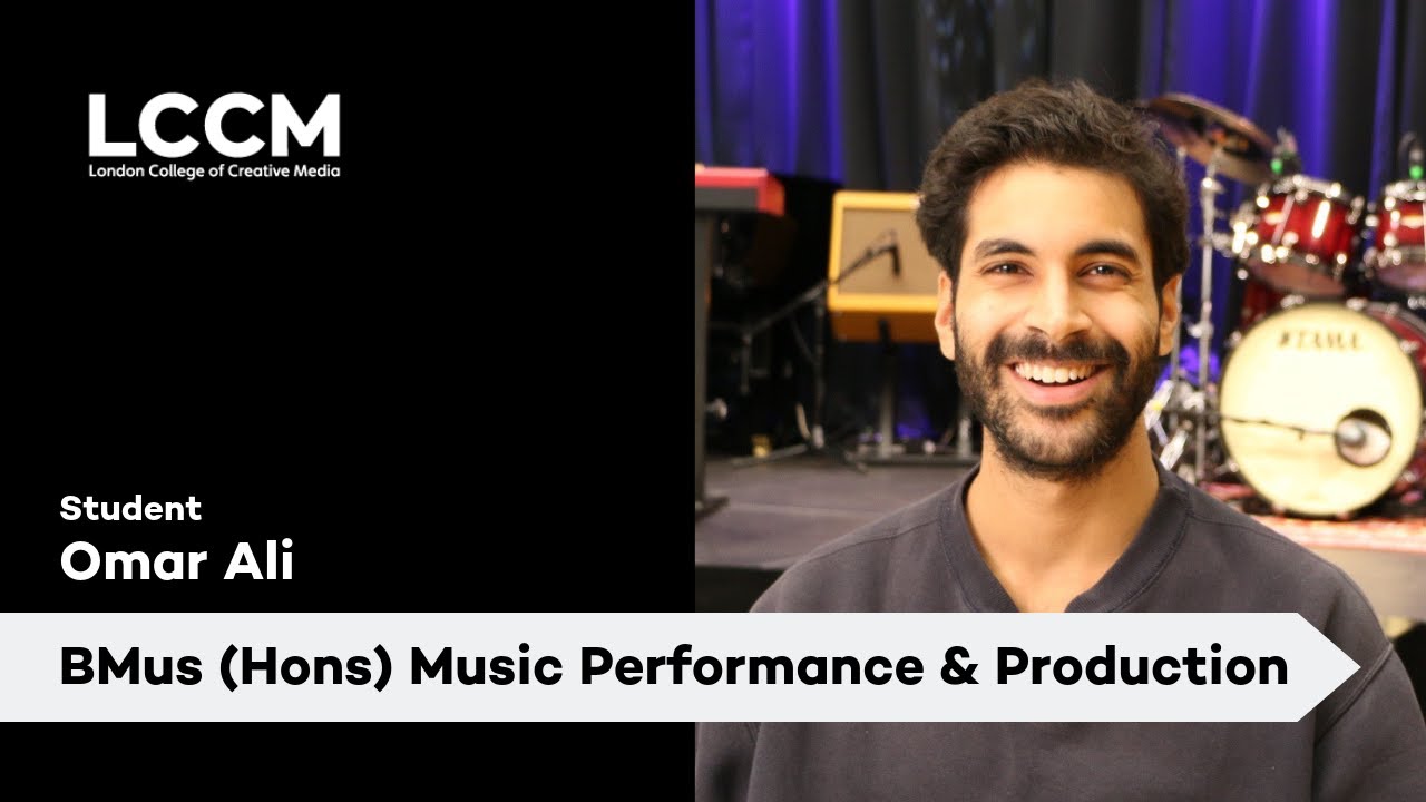 Omar Ali - BMus (Hons) Music Performance & Production student - Year 1