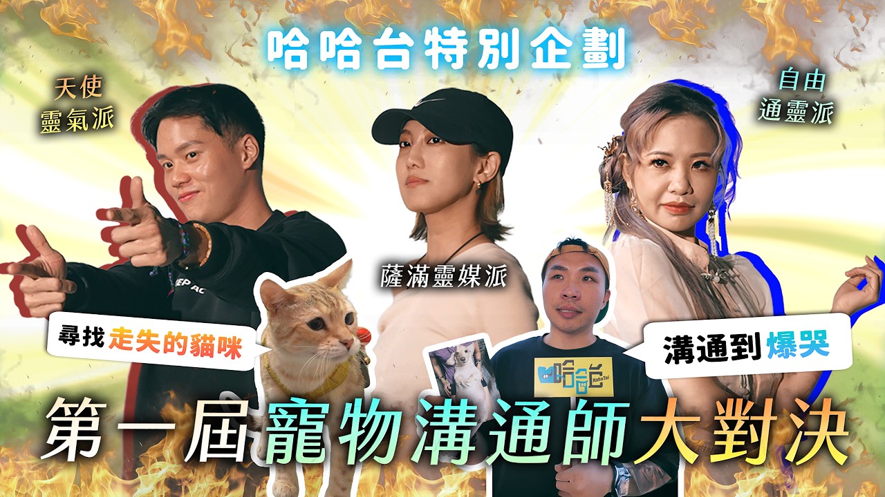寵物溝通師大對決！看照片尋找走失貓咪？快速通靈車輪戰！現場溝通到爆哭！《哈哈台特別企劃》【哈哈台】