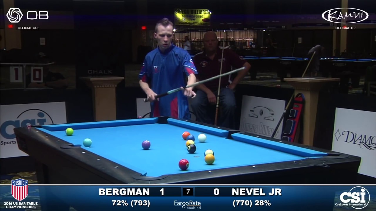 USBTC 10-Ball: Justin Bergman vs Larry Nevel Jr