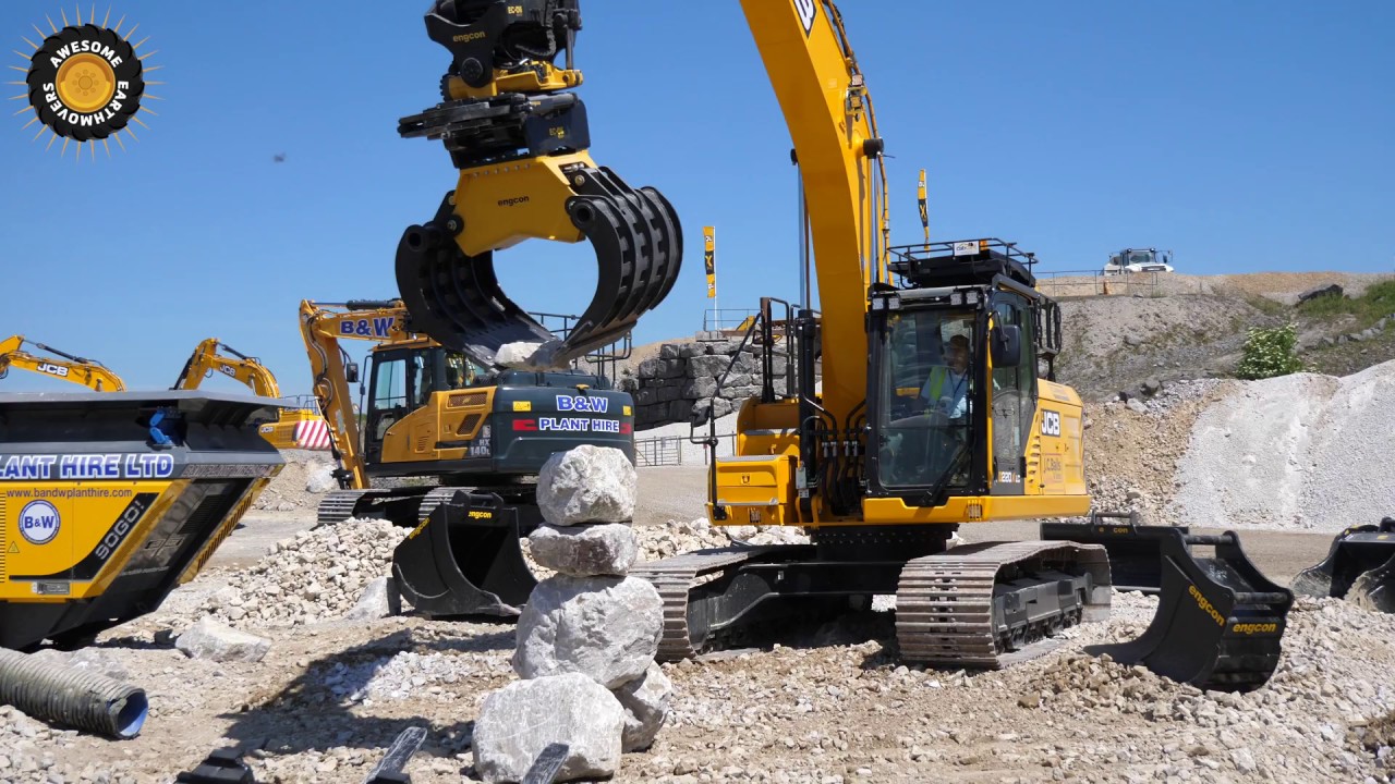 Engcon and JCB 220X LC at Hillhead 2018