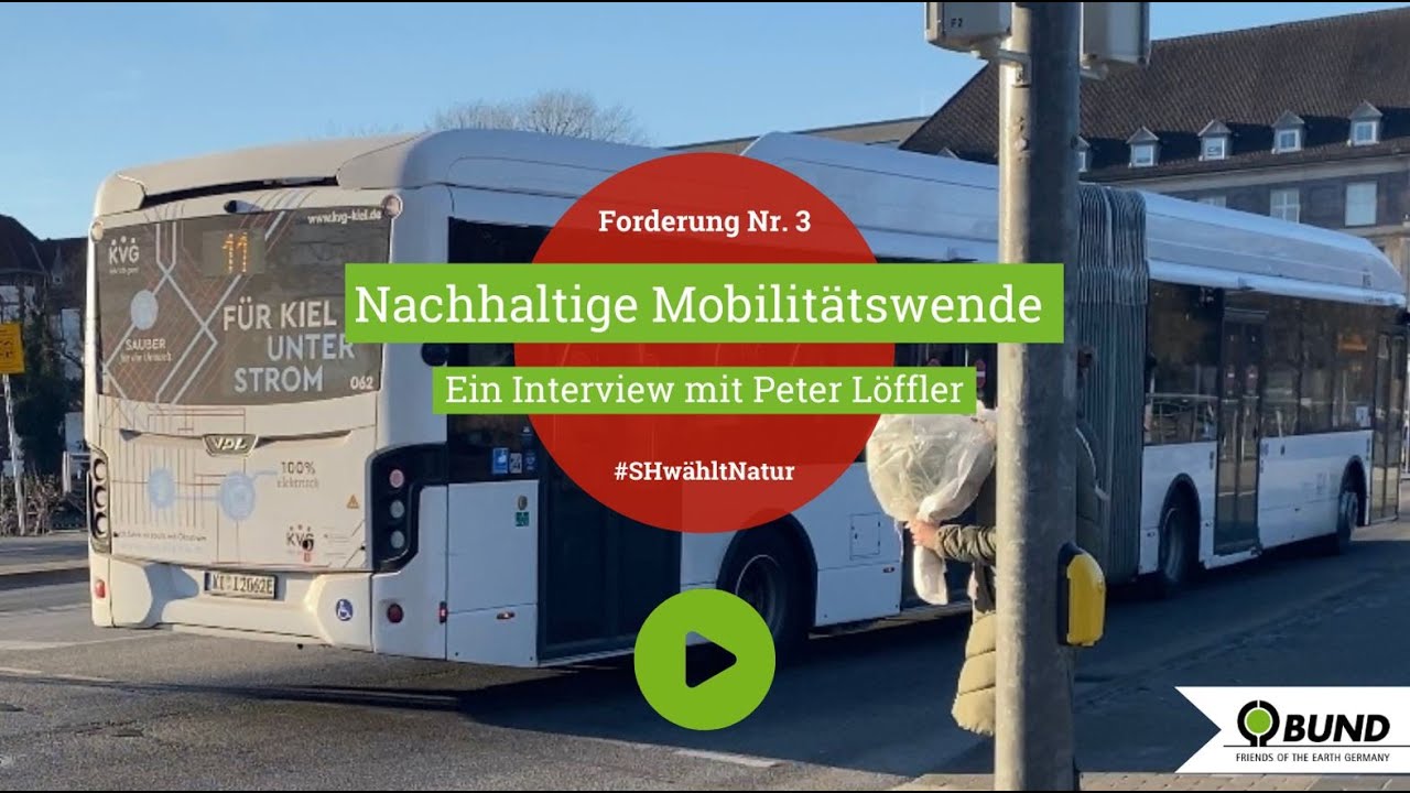 Nachhaltige Mobilit&auml;tswende - BUND-Experte f&uuml;r Mobilit&auml;t Peter L&ouml;ffler in Kiel zur Verkehrswende