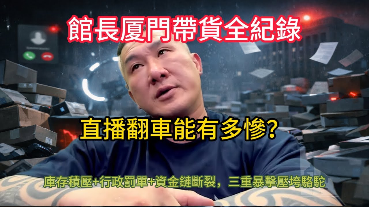 震撼！台灣頂流網紅跨海帶貨慘敗｜館長厦門年貨節大潰敗，供應商催命債台高築...這一年發生了什麼？
