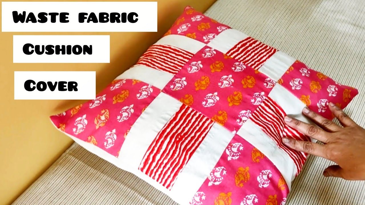 Old clothes to beautiful cushion cover 😍 | DIY patchwork cushion cover
