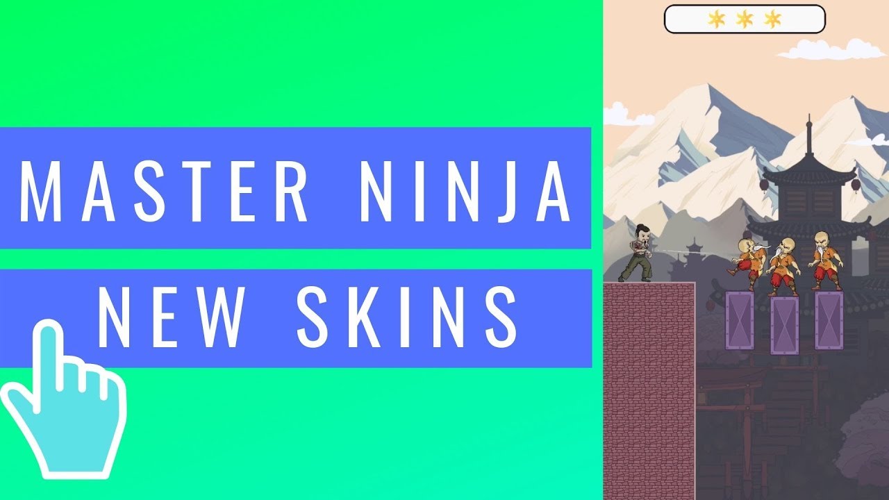 Master Ninja - Shuriken Puzzle | New Skins! | iOS / Android Mobile Gameplay