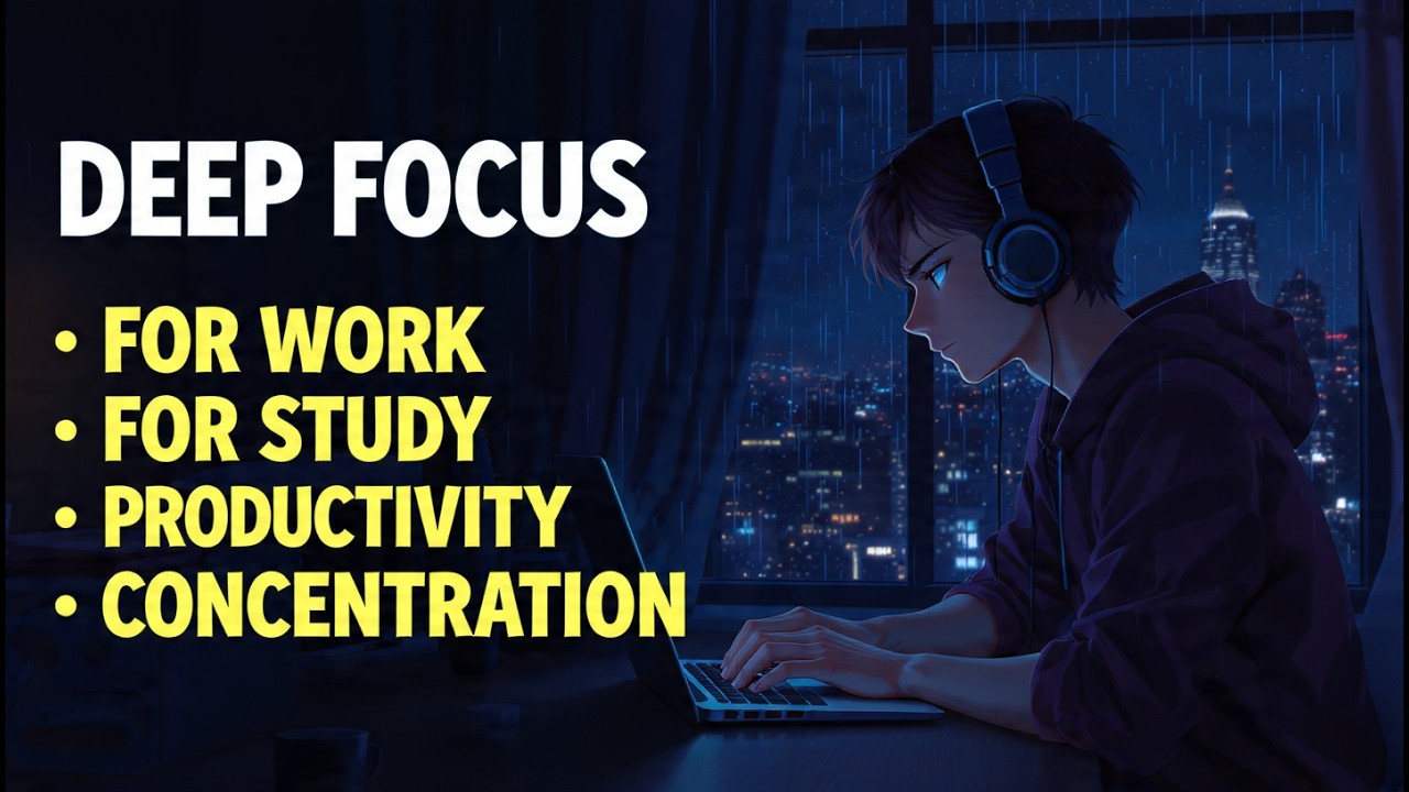 🔴 LIVE Deep Work Focus Music | Ambient Background for Flow State and Clarity