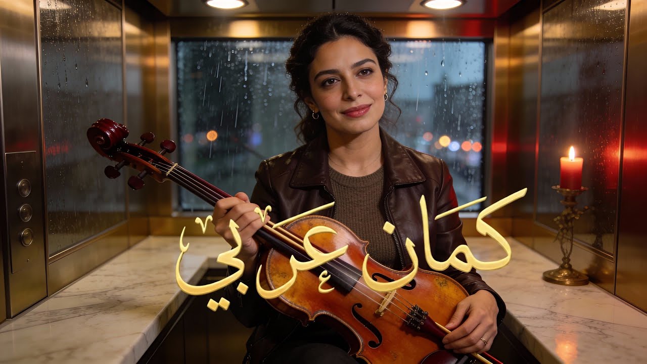 كمان شرقي حزين يحاكي رذاذ المطر على النافذة