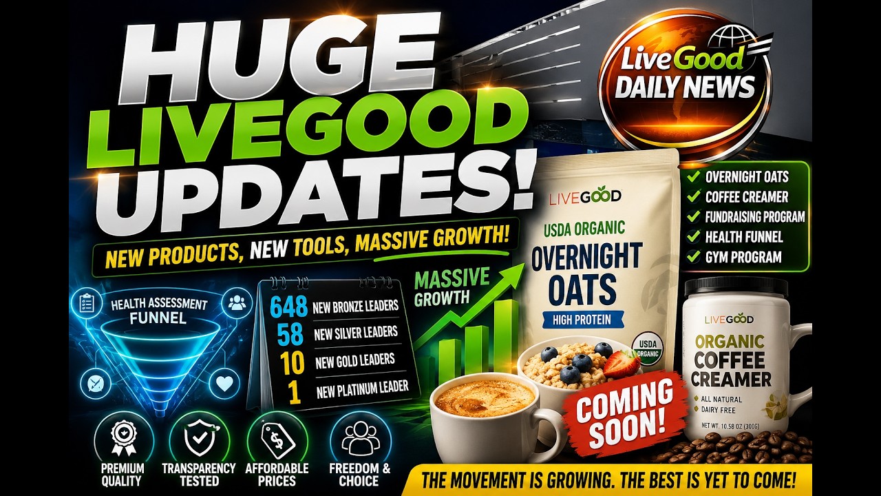 LiveGood Just Announced BIG Changes! New Products, Health Assessment & Massive Growth
