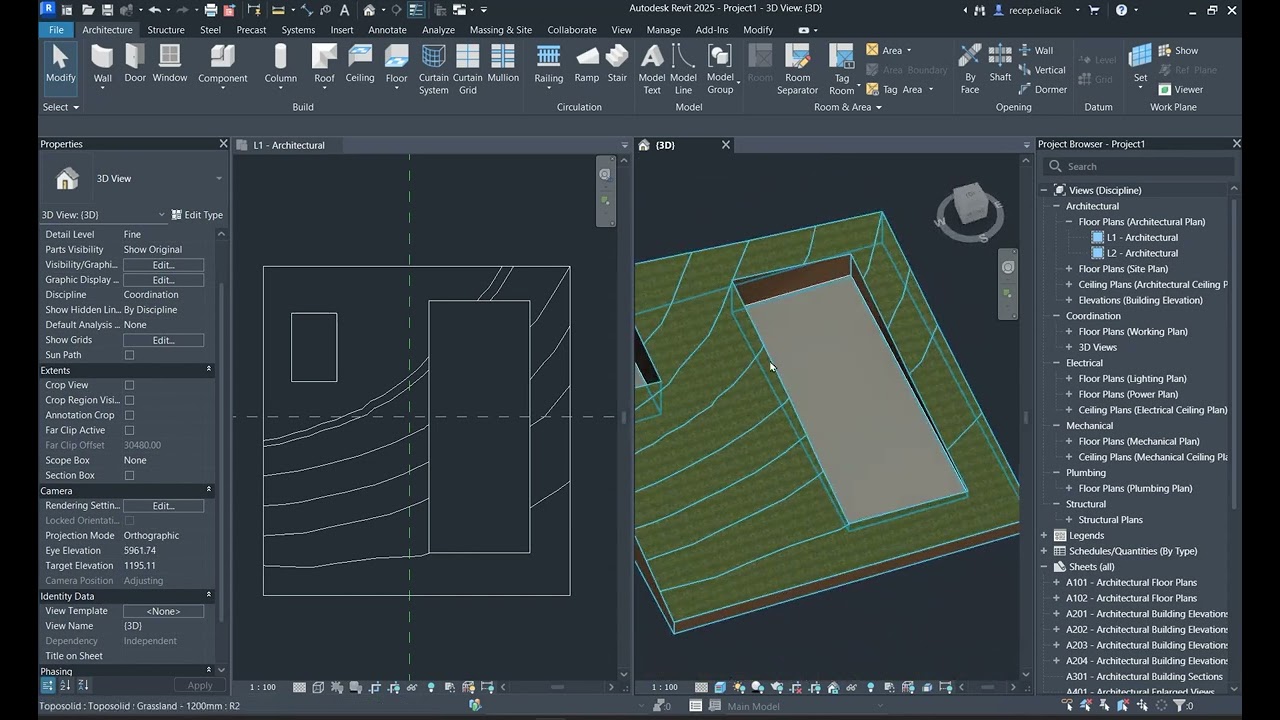 Revit 2025 Yenilikleri   Toposolid İyileştirmeleri Excavate, Snap XYZ, Shaft