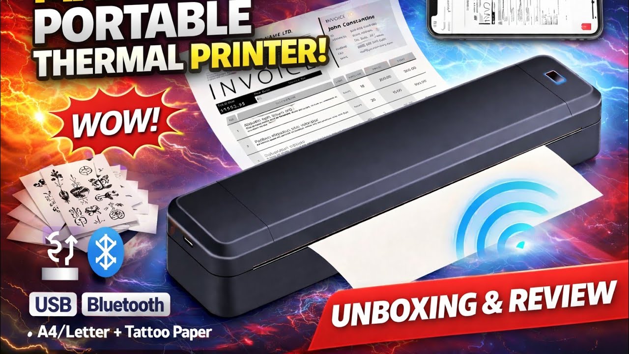 Marklife X8 Review – The Best Portable A4 Thermal Printer? 🤯 (Unboxing & Test) 