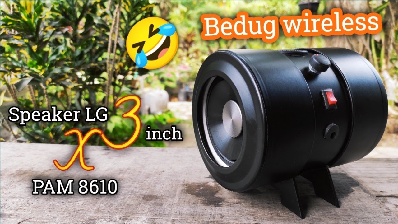 DIY BOOMBOX Bluetooth Speaker with 4 inch pvc pipe || Speaker LG Viper 3 inch x PAM 8610 ||