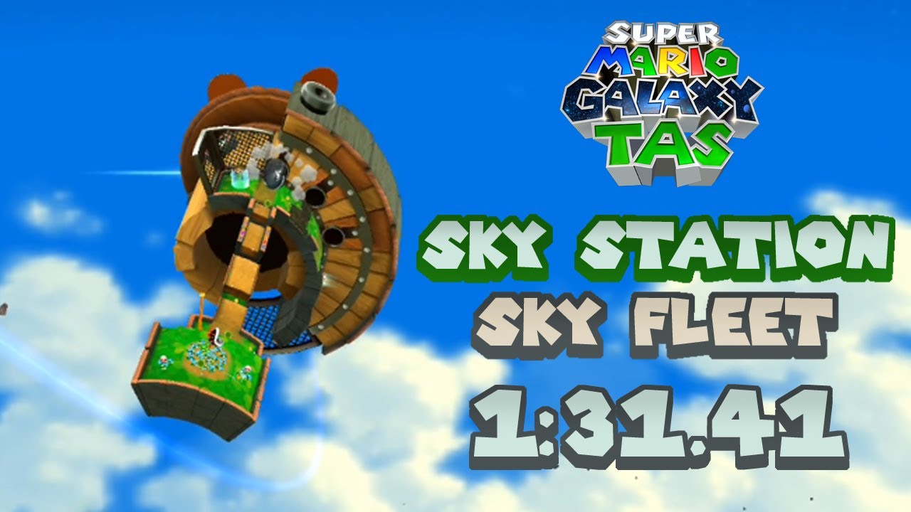 [TAS] Super Mario Galaxy 2: Sky Station 2 in 1:31.41 [Luigi]