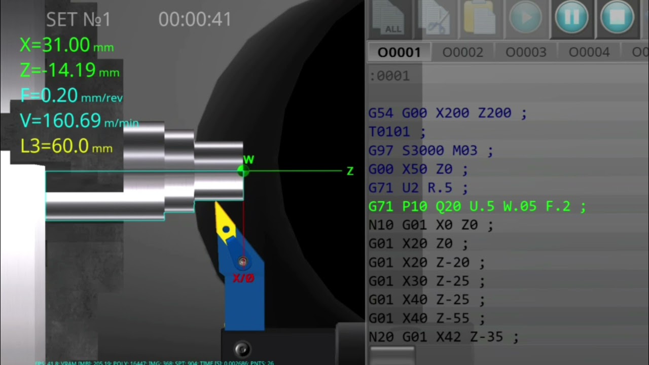 App de Simulação - Torno CNC