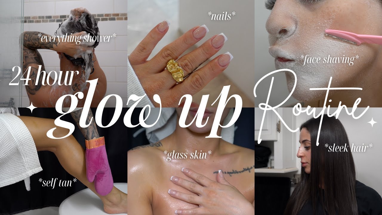 ULTIMATE GLOW UP ROUTINE IN 24 HOURS! becoming THAT GIRL💅🏼 romanticize self care, hot girl reset