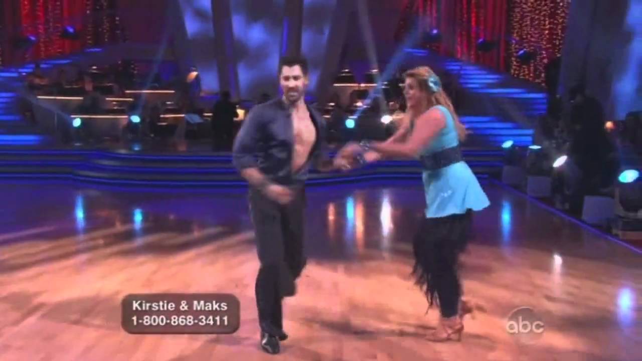 Kirstie Alley and Maksim Chmerkovskiy Dancing with the Stars instant salsa