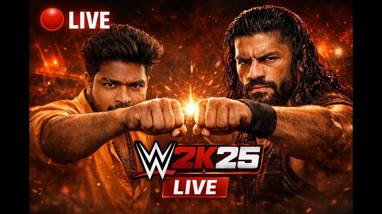 💯 WWE 2K25 Mobile LIVE 🔴 Full Match | Netflix Edition | Mobile Gameplay | ATTAPOOCHI SK