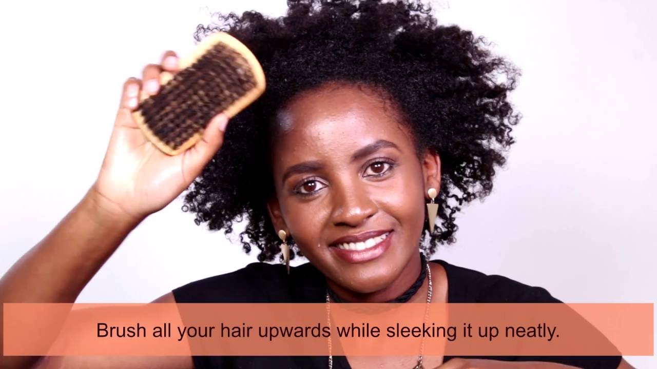 MARINI NATURALS HAIR TUTORIAL - PINEAPPLE UPDO ON LONG 4A HAIR WITH TINDI KAMWETU