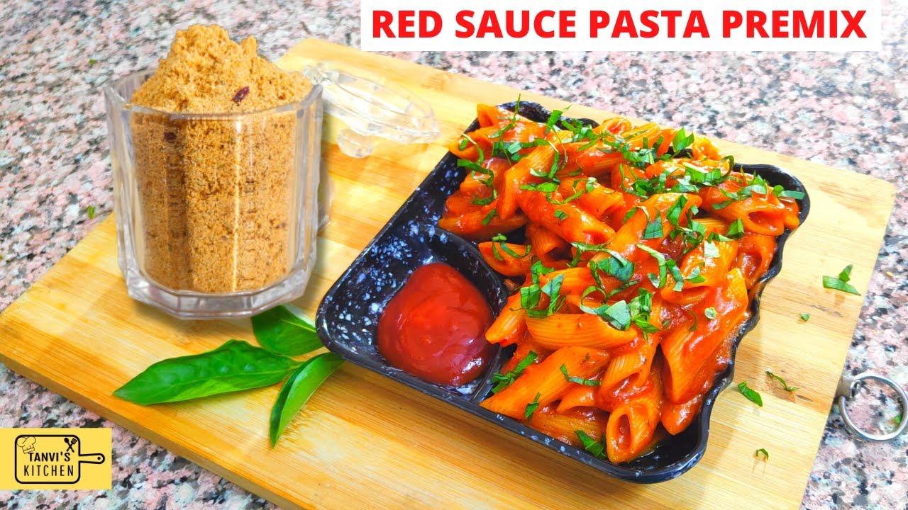 5 Minutes Pasta Recipe | Instant Red Sauce Pasta Premix Recipe in Hindi