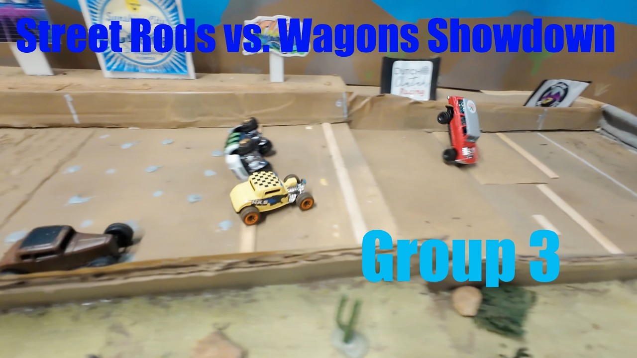Wild racing for Group 3! | Street Rods vs. Wagons Showdown