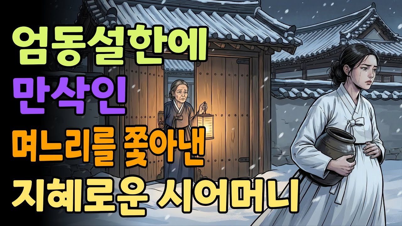 [조선야담소] 엄동설한에 만삭인 며느리를 쫓아낸 지혜로운 시어머니 야담ㅣ민담ㅣ설화ㅣ전설ㅣ조선야담ㅣ옛날이야기ㅣ오디오북ㅣ수면ㅣ잠잘때ㅣ권성징악ㅣ효도