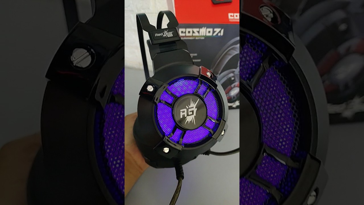 RGB Gaming Headset 💥 RedGear Cosmo 7.1 #shortsvideo #shorts #gamingheadset