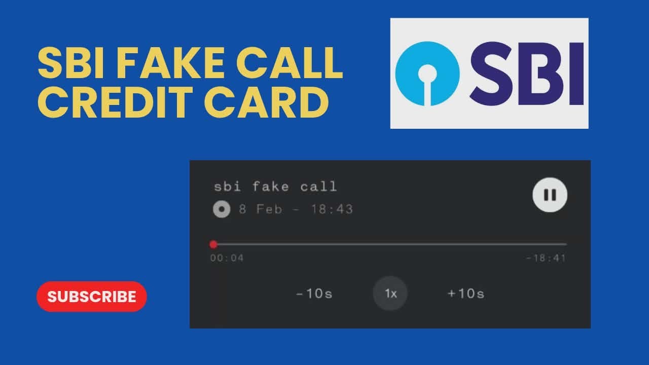 SBI Credit Card Fake Call | Full Audio | Not Share OTP/ Adhaar Card / Bank Details On Phone #sbi 