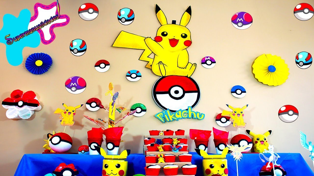 7 ideas de Pokémon para fiesta o Candy bar 🎇SUPERMANUALIDADES🎇