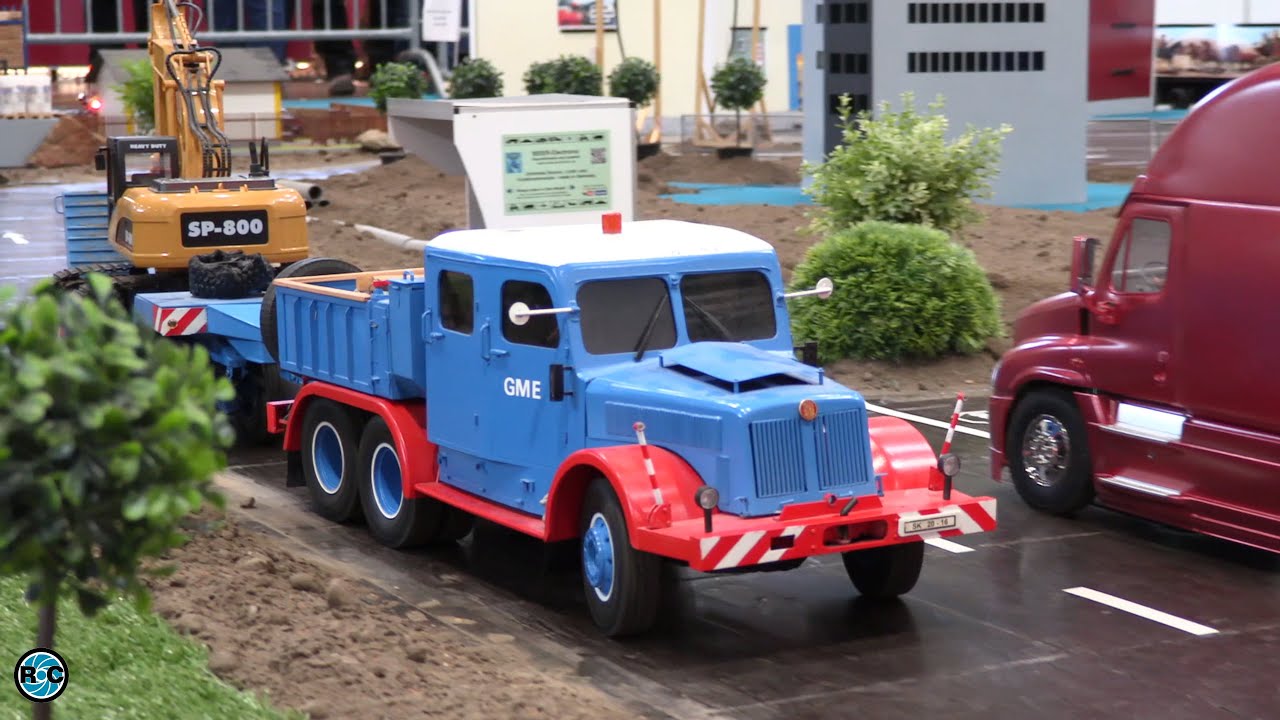 Cool Oldtimer RC Trucks & RC Crane and RC concrete mixer truck