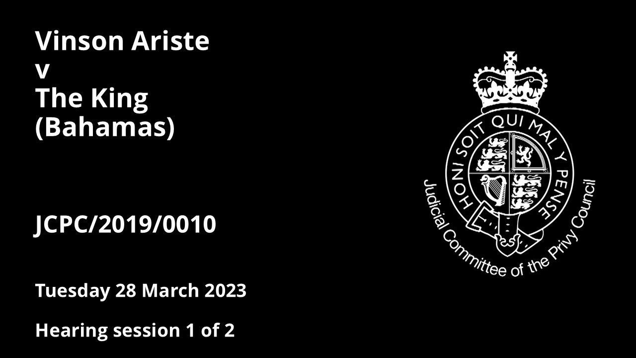 Vinson Ariste v The King (Bahamas)
