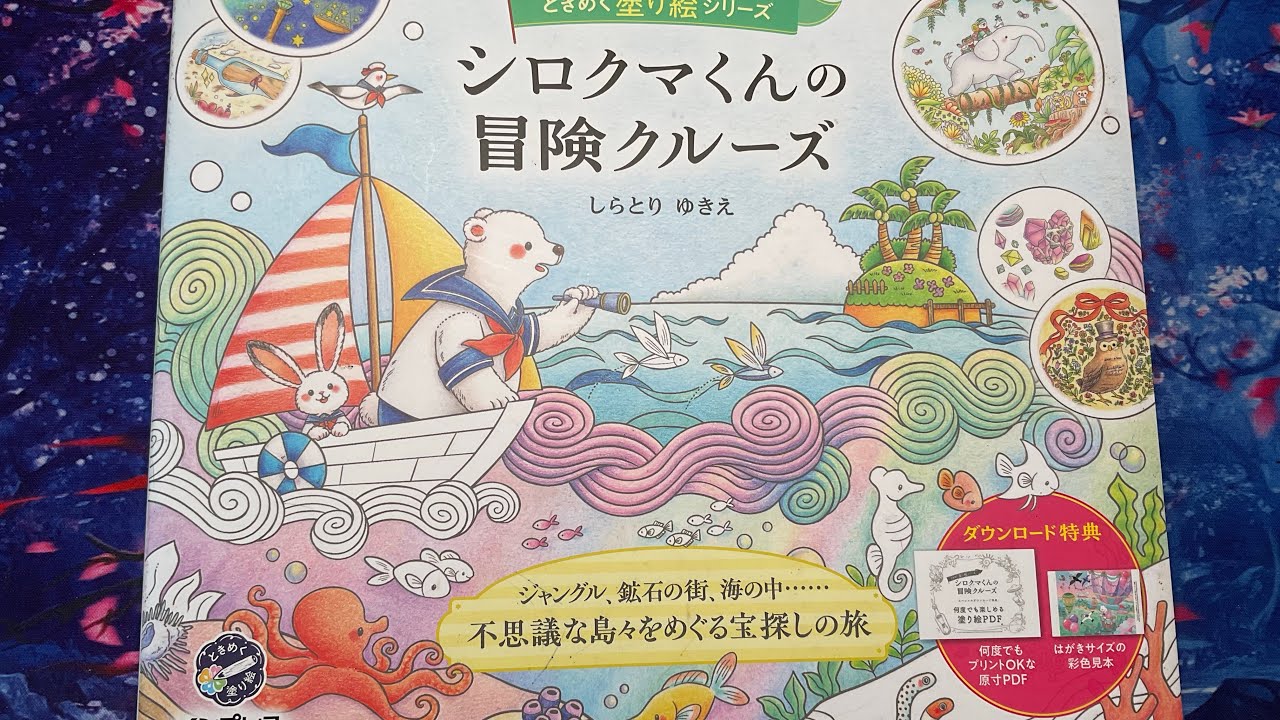 Chatty flip ‘Polar bear’s adventure cruise’ and mediums that work best in it | Adult colouring