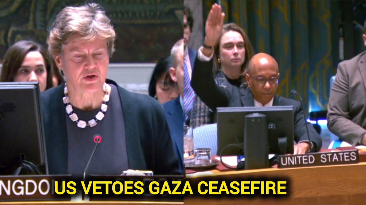 US vetoes for immediate Gaza ceasefire call at UN । Watch