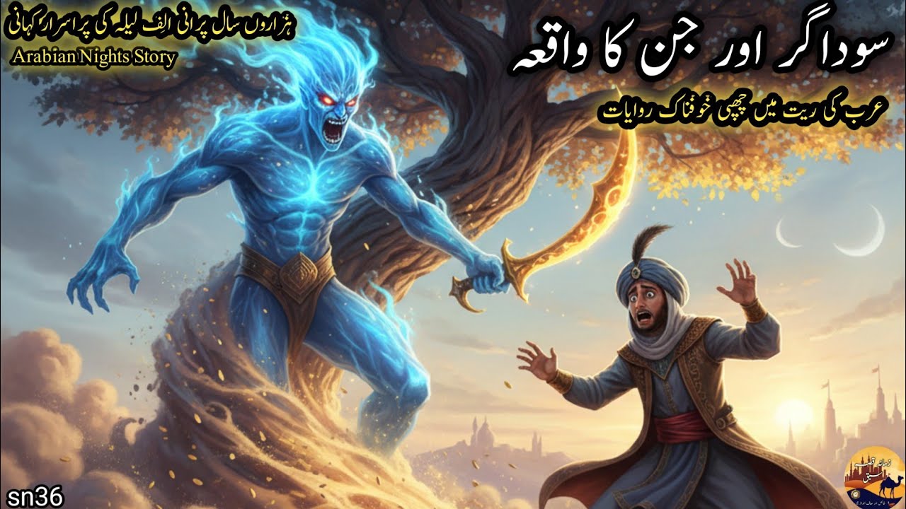 “سوداگر اور جن – Alif Laila Jin Story | Purani Kahani | waqia |Horror Jinn Ki Kahani | Moral story”