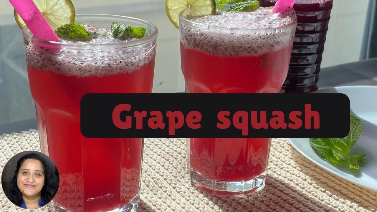 Refreshing Grape Squash 🍇 