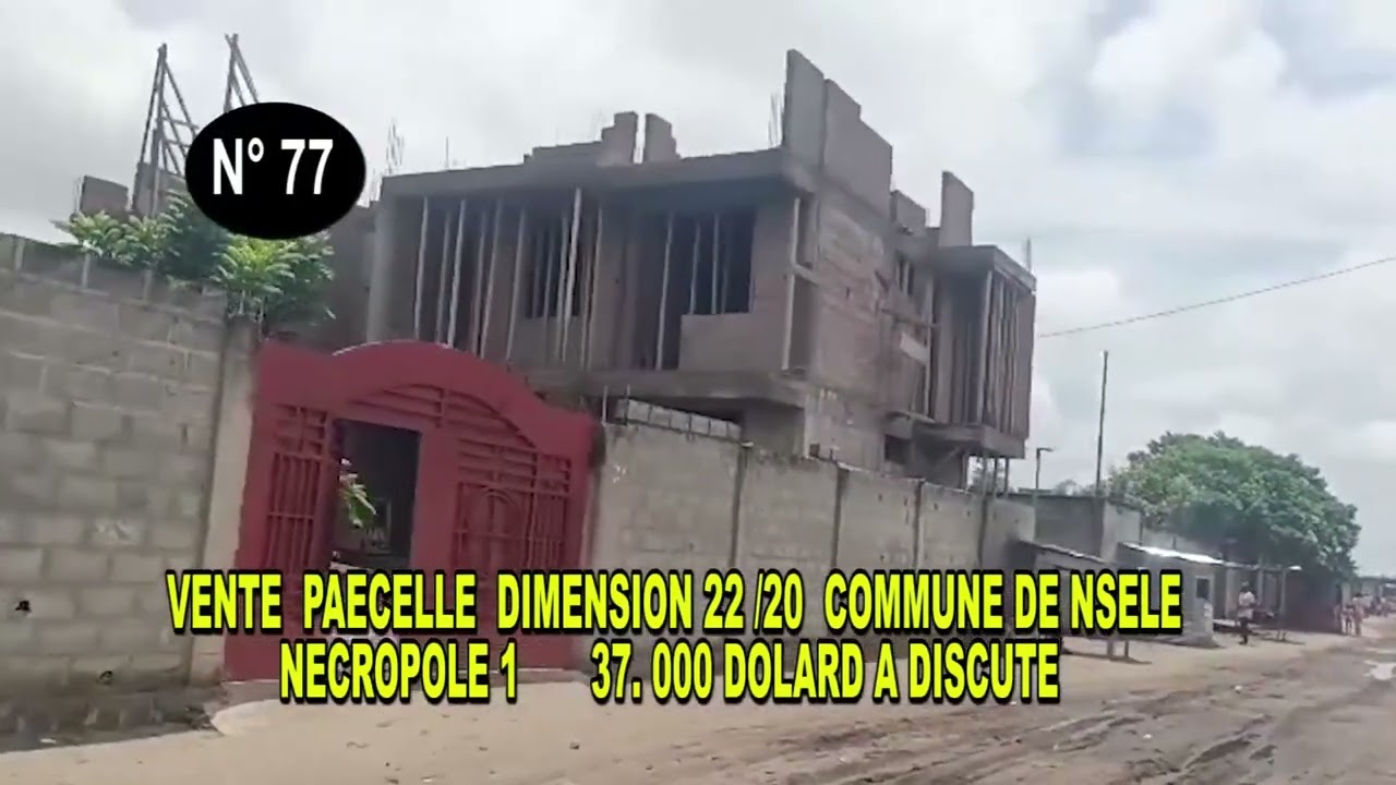 Vente parcelles 77 et 78