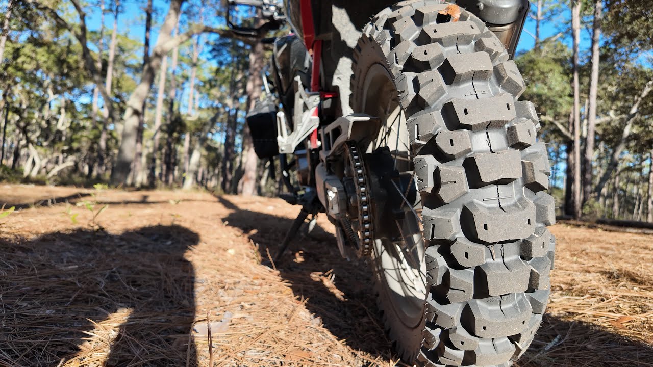 Honda Africa Twin Little bit of Sand In Deland Florida (On Board Raw Sound)
