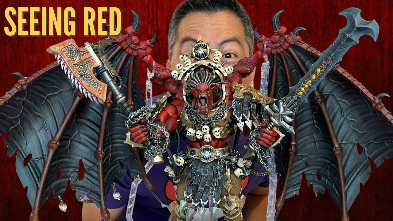 Unboxing & Review of JoyToy Warhammer 40K World Eaters Angron Thal'kyr Demon Primarch of Khorne