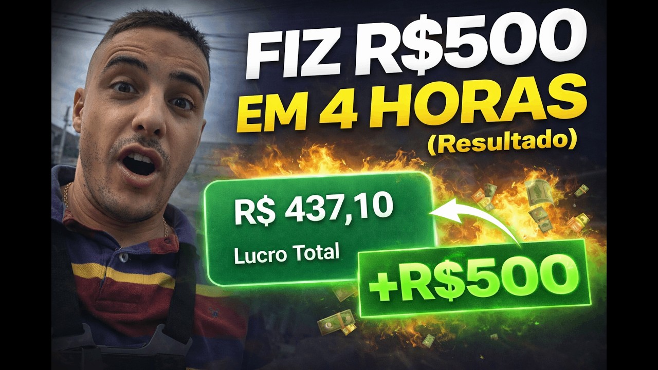 TENTEI fazer R$500 em 4h… fiz R$437,10 | Final